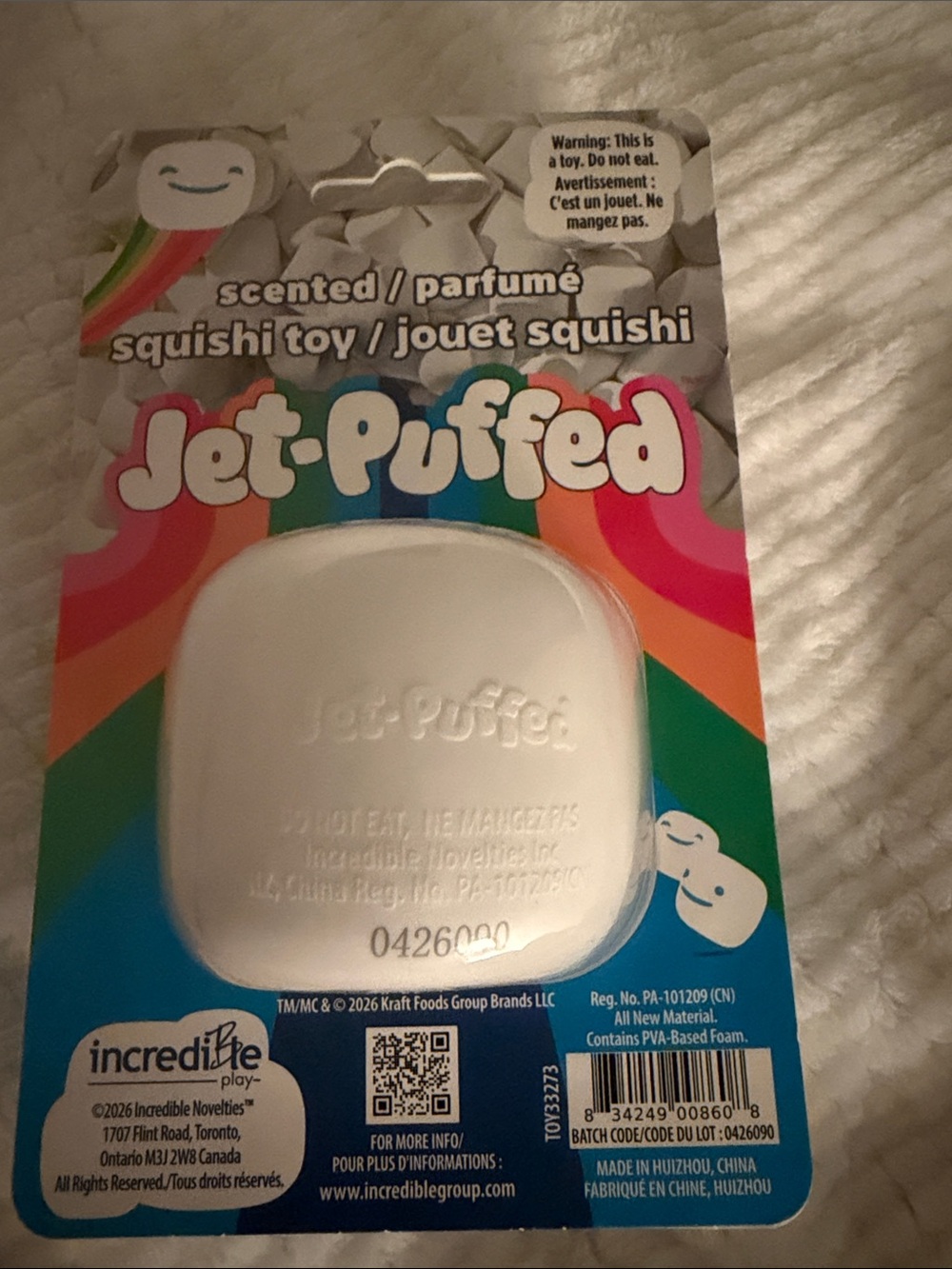 White Scented Squishi Toy - - Picture 4 of 4